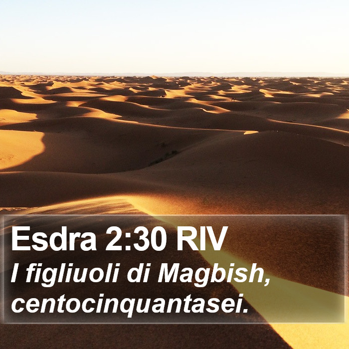 Esdra 2:30 RIV Bible Study