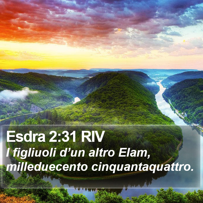 Esdra 2:31 RIV Bible Study