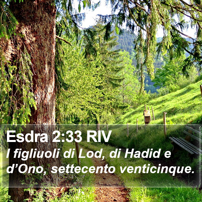 Esdra 2:33 RIV Bible Study