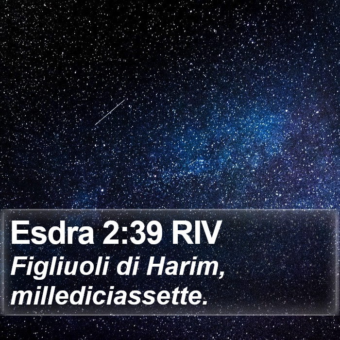 Esdra 2:39 RIV Bible Study