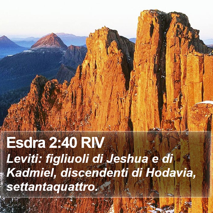 Esdra 2:40 RIV Bible Study