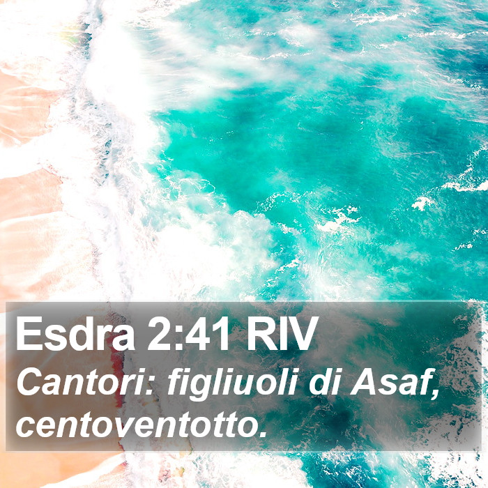 Esdra 2:41 RIV Bible Study