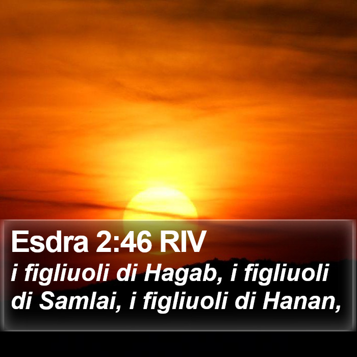 Esdra 2:46 RIV Bible Study