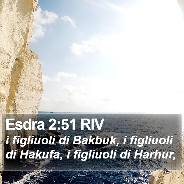 Esdra 2:51 RIV Bible Study