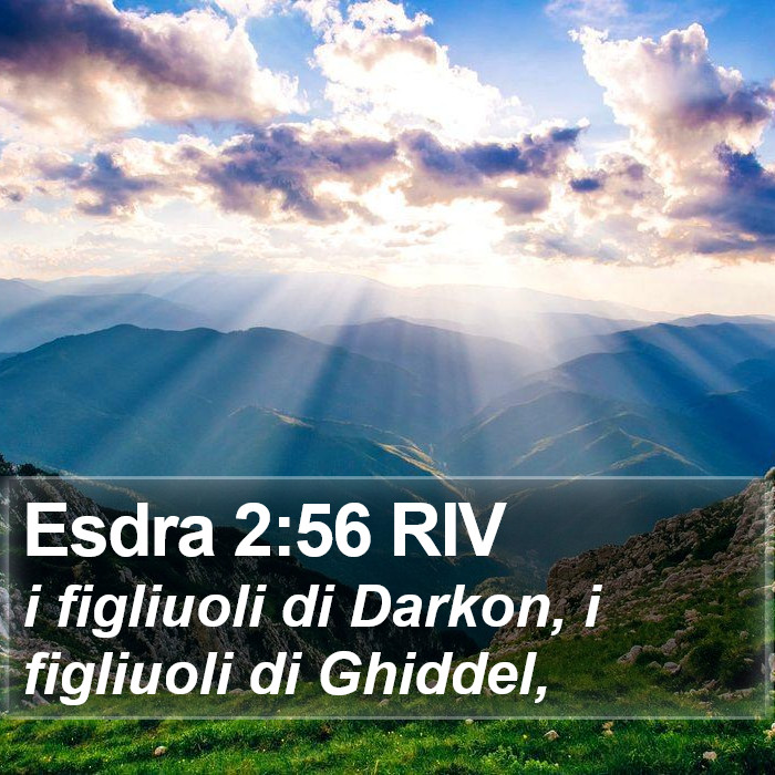 Esdra 2:56 RIV Bible Study