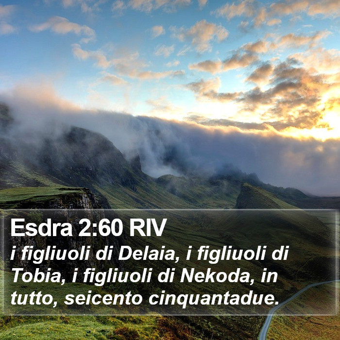 Esdra 2:60 RIV Bible Study