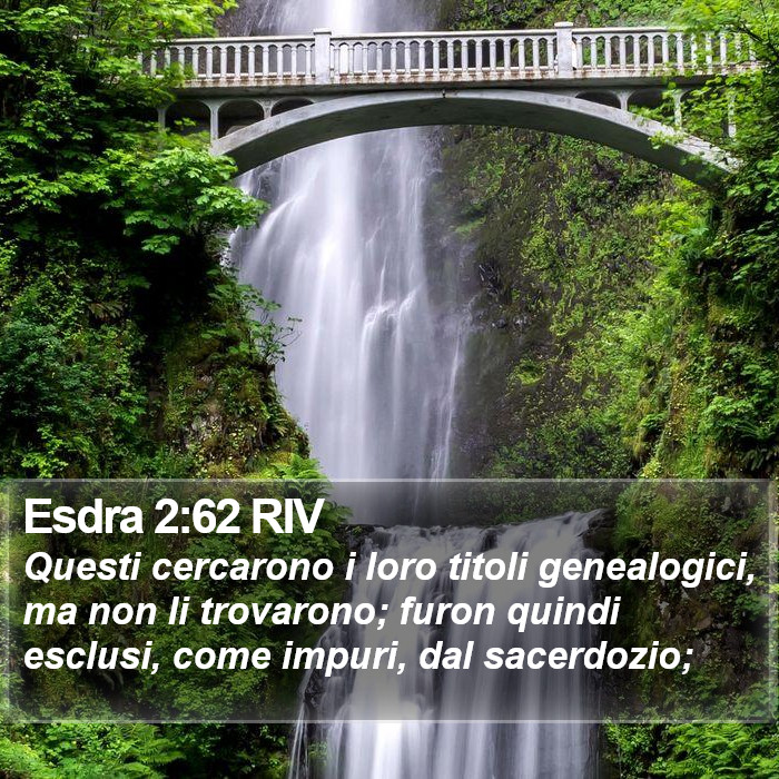 Esdra 2:62 RIV Bible Study