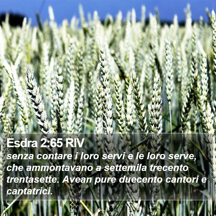 Esdra 2:65 RIV Bible Study