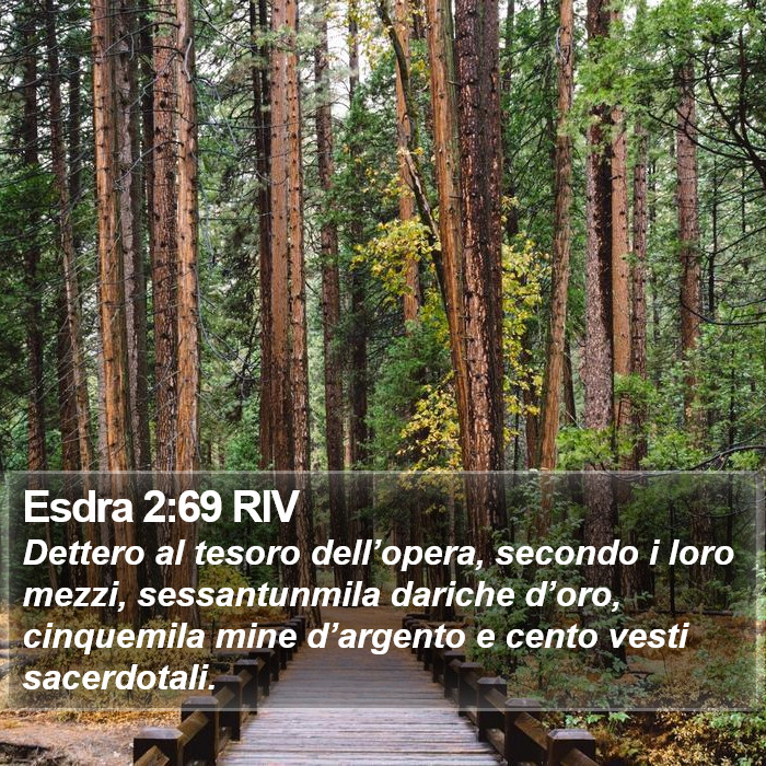 Esdra 2:69 RIV Bible Study