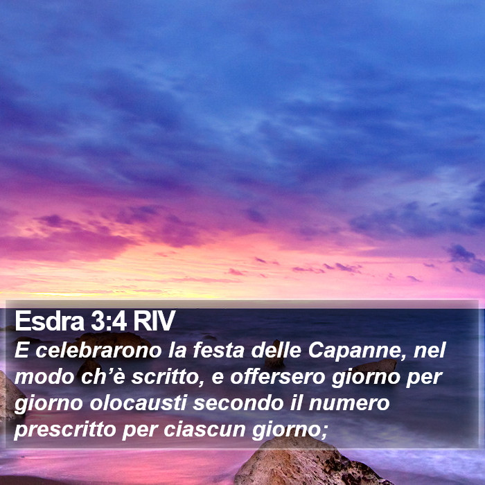 Esdra 3:4 RIV Bible Study