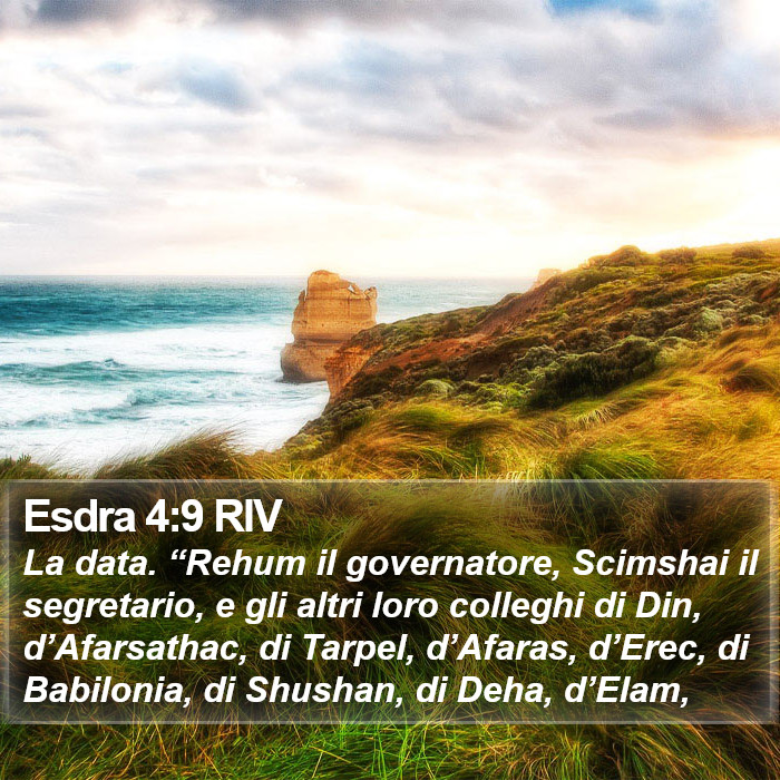 Esdra 4:9 RIV Bible Study