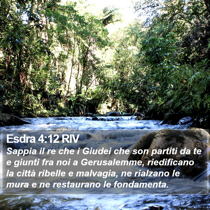 Esdra 4:12 RIV Bible Study