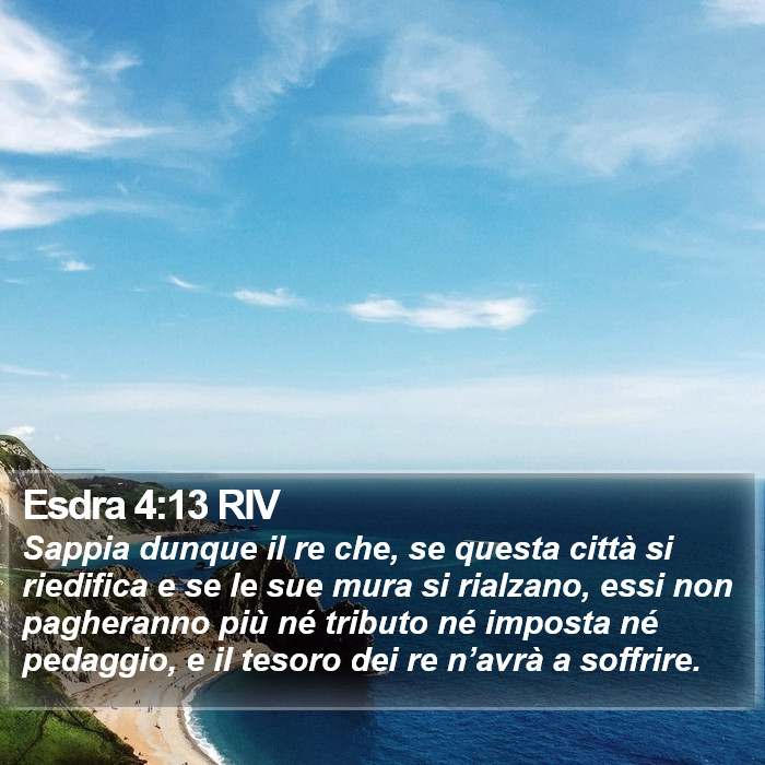 Esdra 4:13 RIV Bible Study