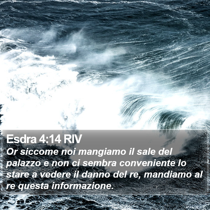 Esdra 4:14 RIV Bible Study