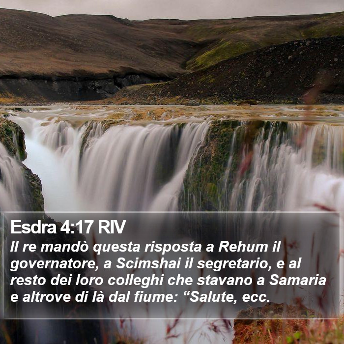 Esdra 4:17 RIV Bible Study