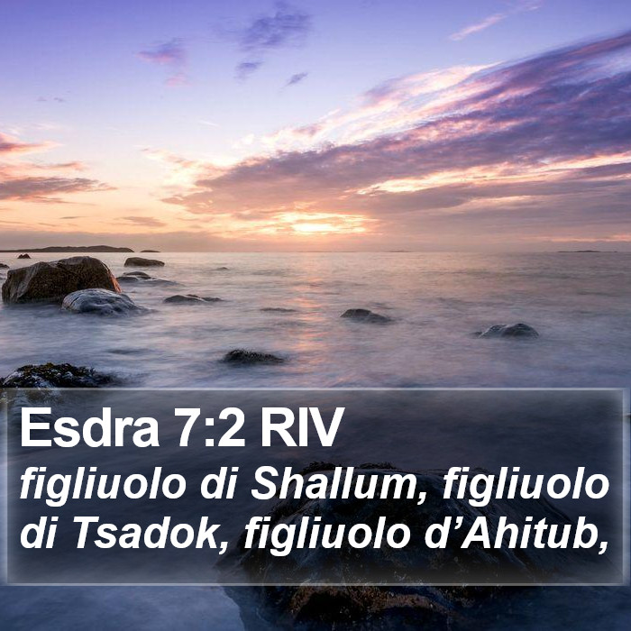 Esdra 7:2 RIV Bible Study