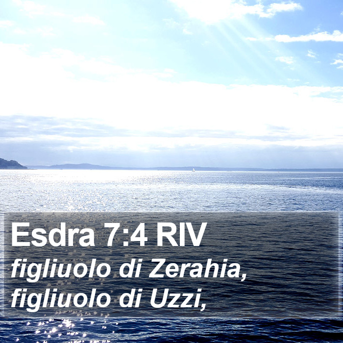 Esdra 7:4 RIV Bible Study