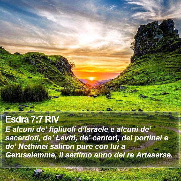 Esdra 7:7 RIV Bible Study