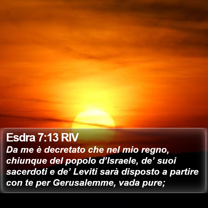 Esdra 7:13 RIV Bible Study