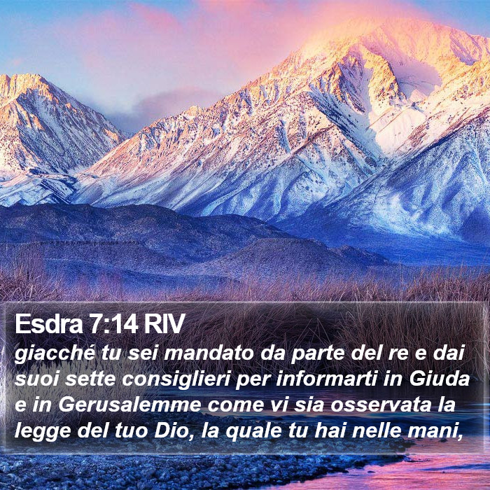 Esdra 7:14 RIV Bible Study