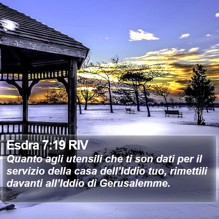 Esdra 7:19 RIV Bible Study