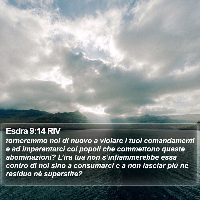 Esdra 9:14 RIV Bible Study