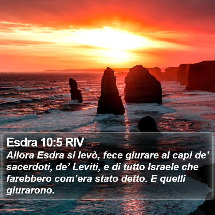 Esdra 10:5 RIV Bible Study