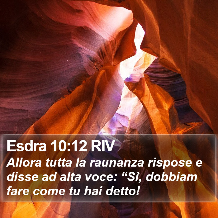 Esdra 10:12 RIV Bible Study