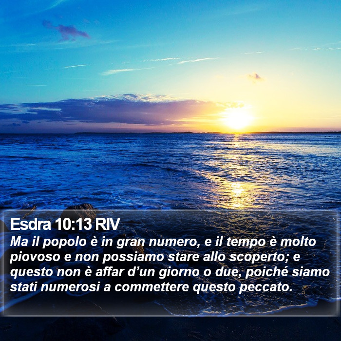 Esdra 10:13 RIV Bible Study