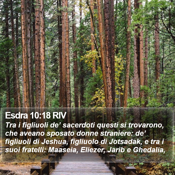 Esdra 10:18 RIV Bible Study