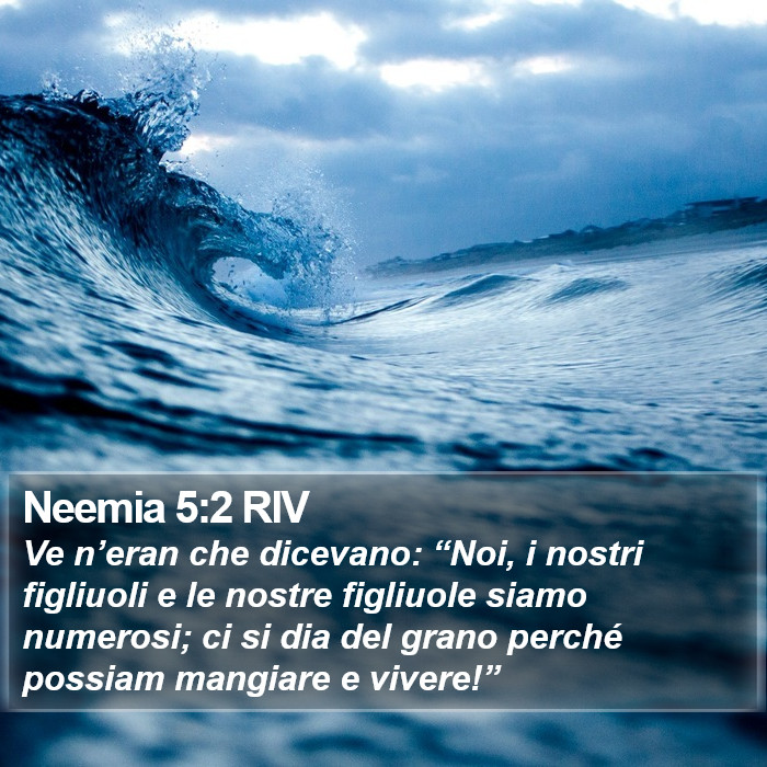 Neemia 5:2 RIV Bible Study