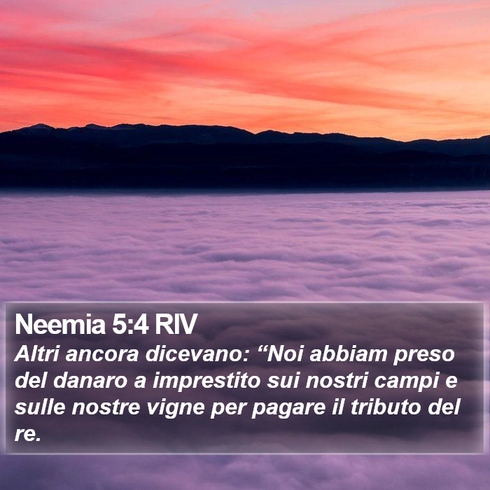 Neemia 5:4 RIV Bible Study