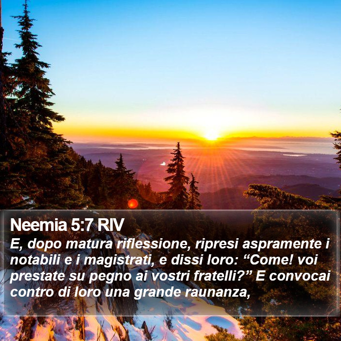 Neemia 5:7 RIV Bible Study