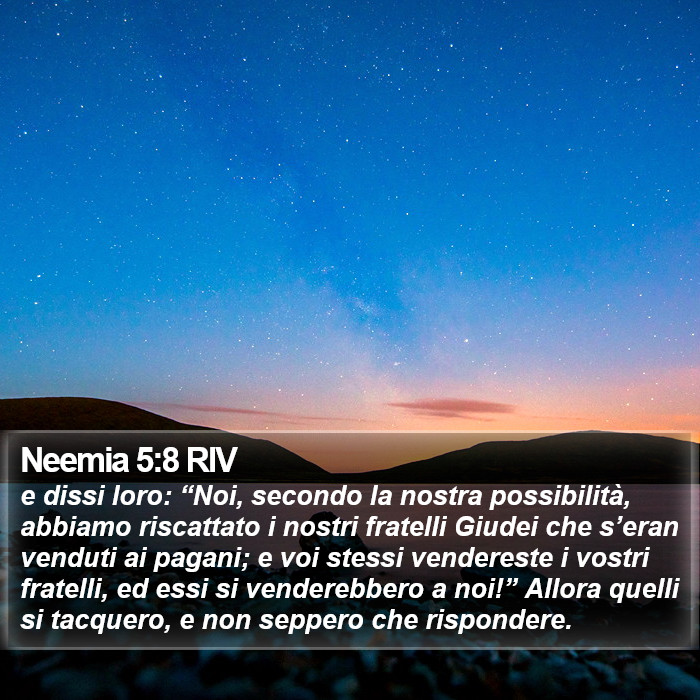 Neemia 5:8 RIV Bible Study