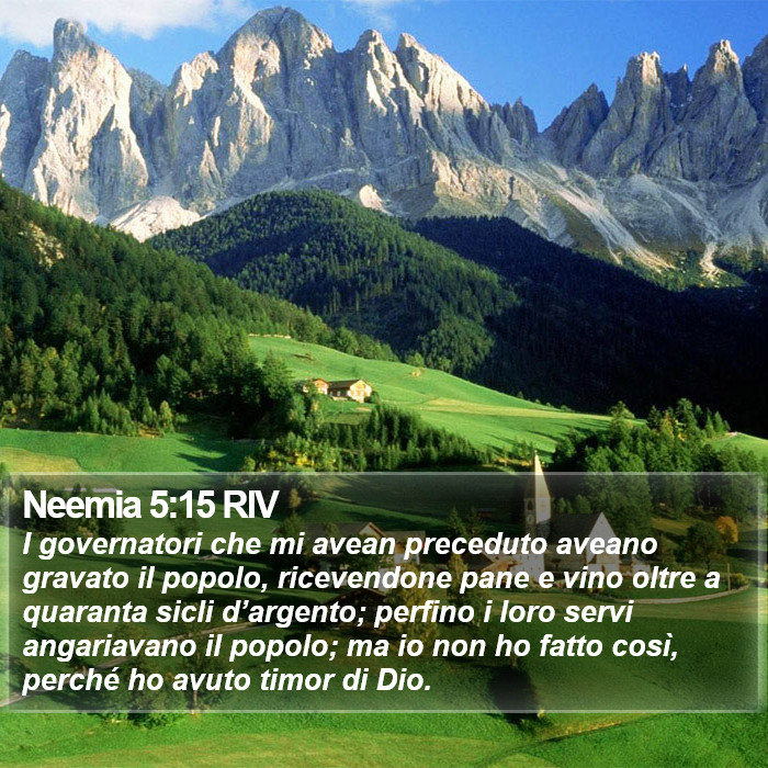 Neemia 5:15 RIV Bible Study