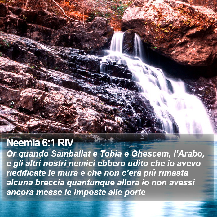 Neemia 6:1 RIV Bible Study