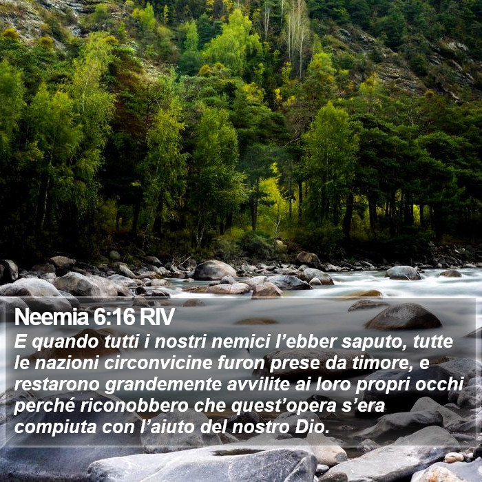 Neemia 6:16 RIV Bible Study