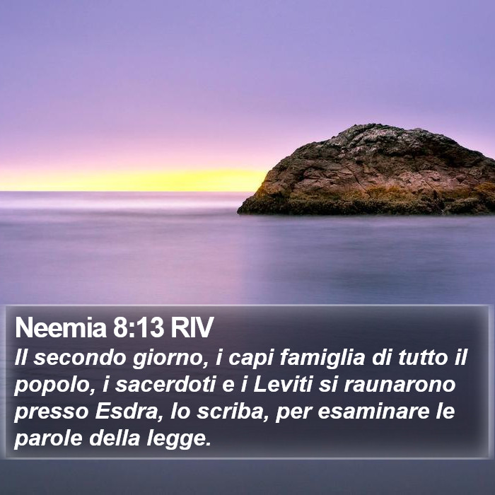 Neemia 8:13 RIV Bible Study
