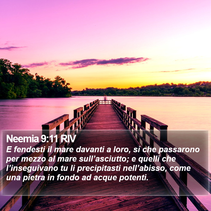 Neemia 9:11 RIV Bible Study