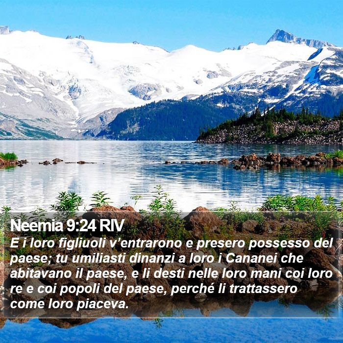 Neemia 9:24 RIV Bible Study