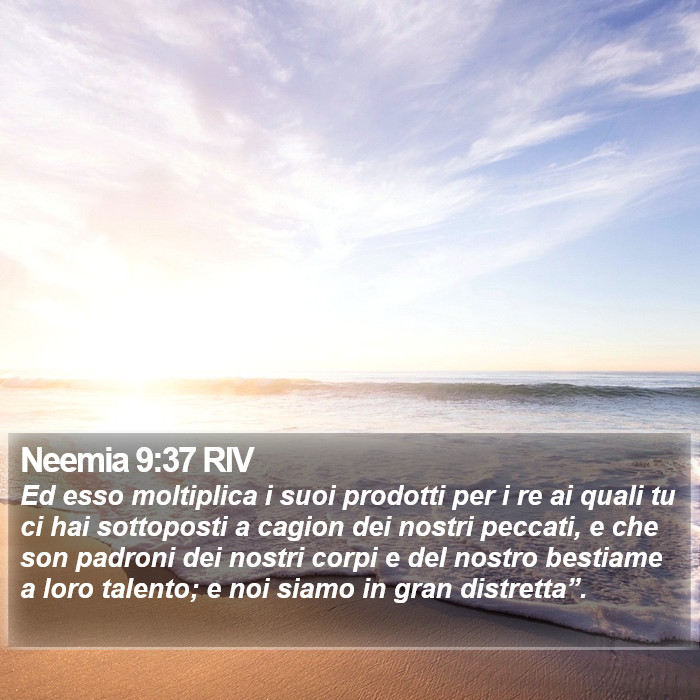 Neemia 9:37 RIV Bible Study