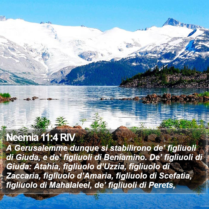 Neemia 11:4 RIV Bible Study