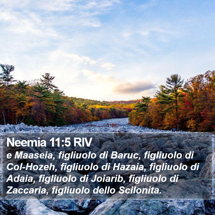 Neemia 11:5 RIV Bible Study