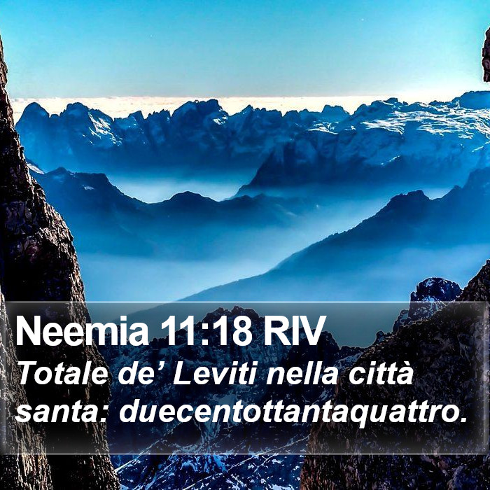 Neemia 11:18 RIV Bible Study