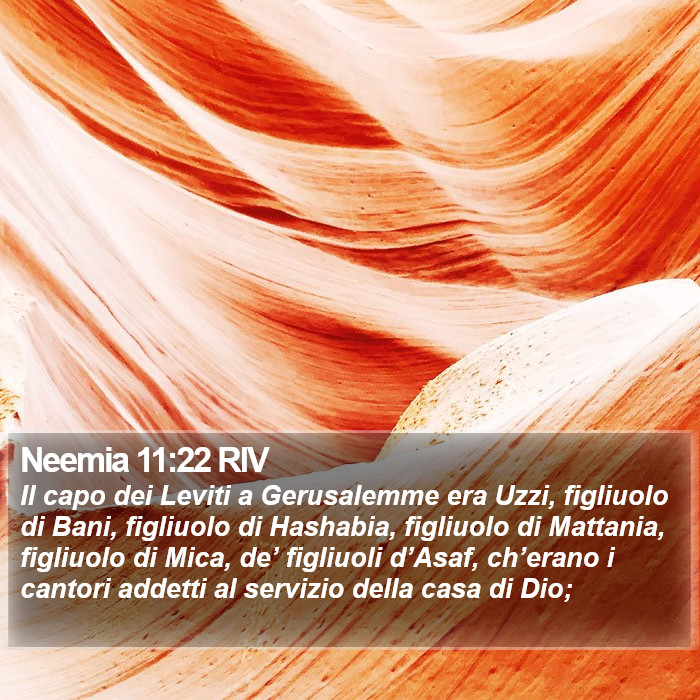 Neemia 11:22 RIV Bible Study