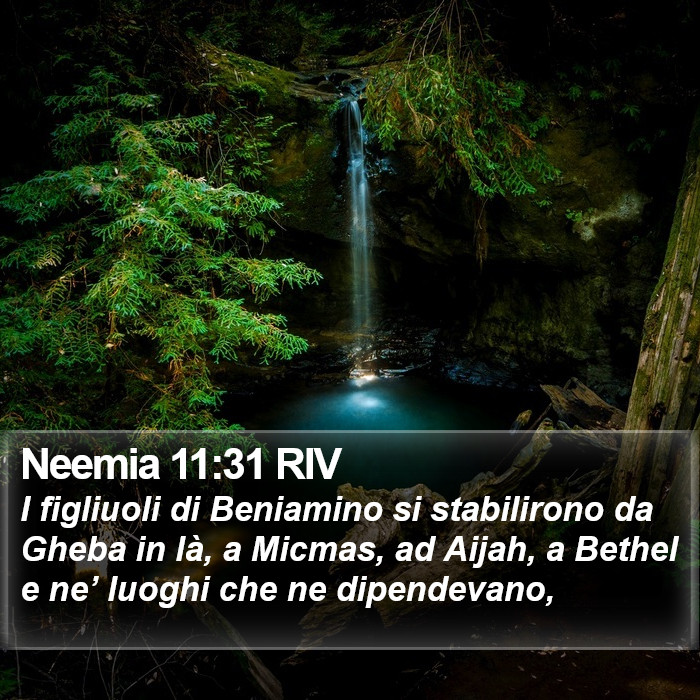 Neemia 11:31 RIV Bible Study