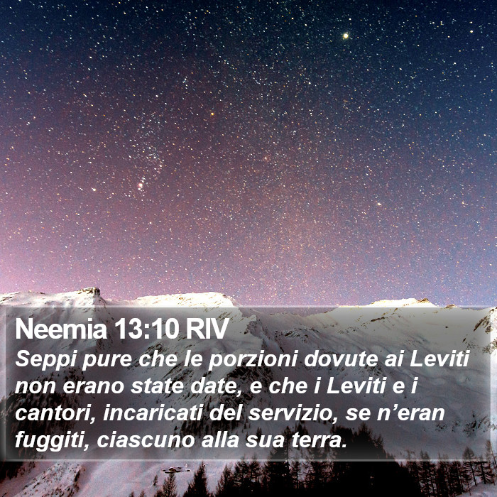 Neemia 13:10 RIV Bible Study