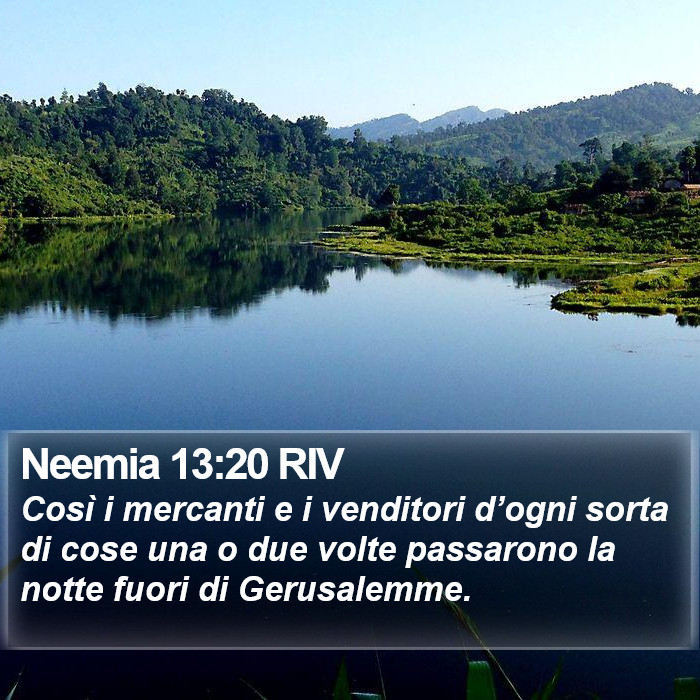 Neemia 13:20 RIV Bible Study