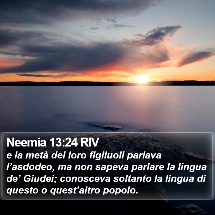 Neemia 13:24 RIV Bible Study