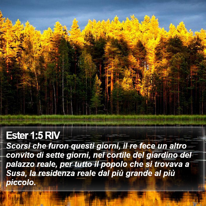 Ester 1:5 RIV Bible Study